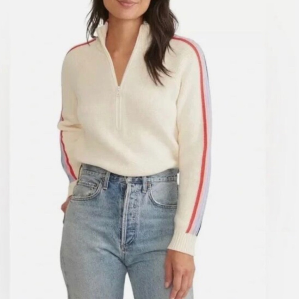 Marine Layer Archive Invierno Quarter Zip - Extra Small / Ivory